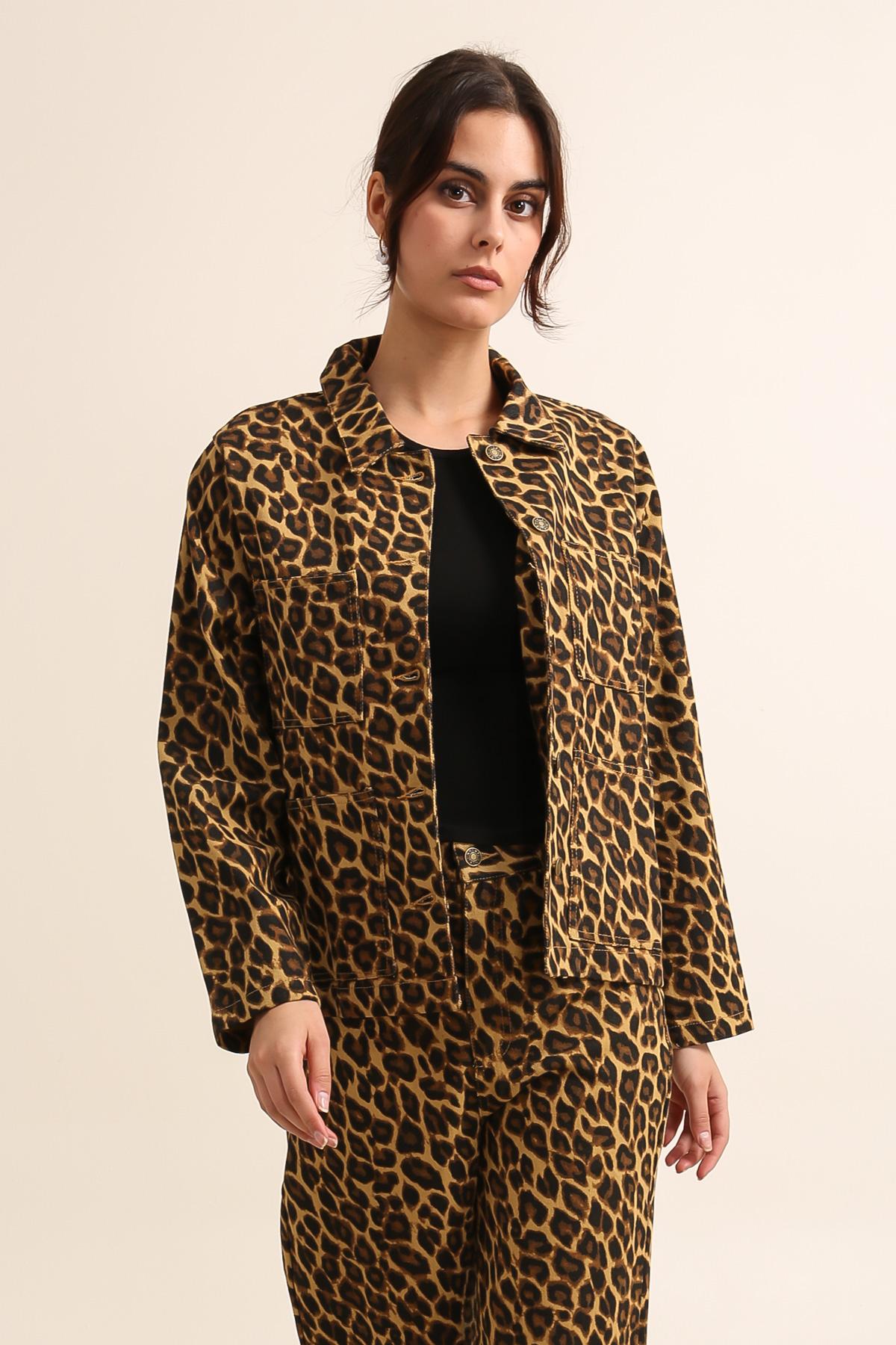 5568 Veste léopard