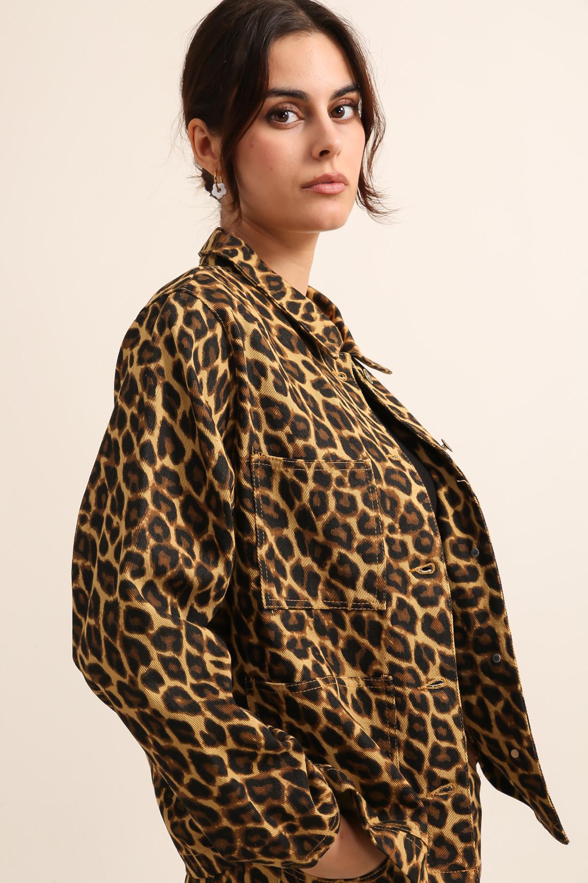 5568 Veste léopard