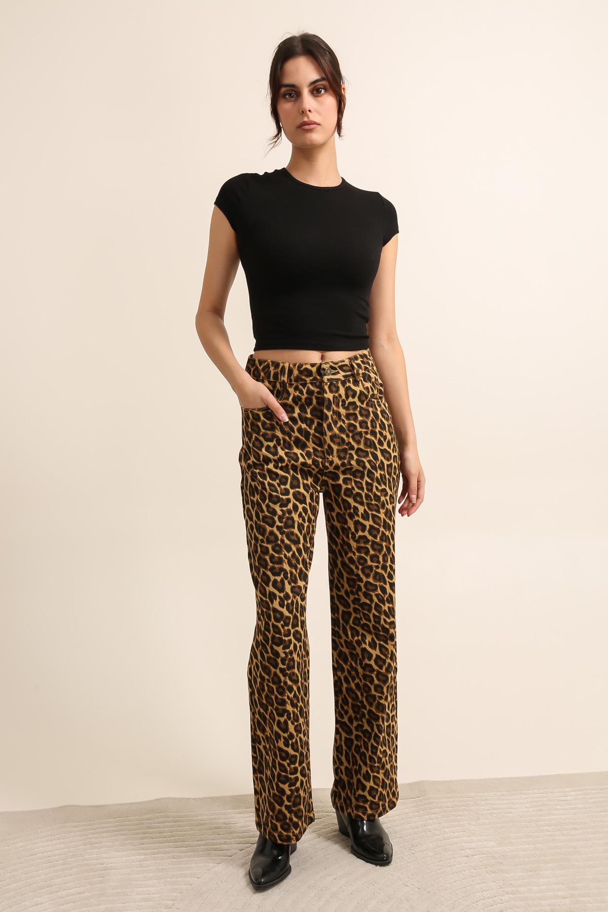 5569 Pantalon léopard
