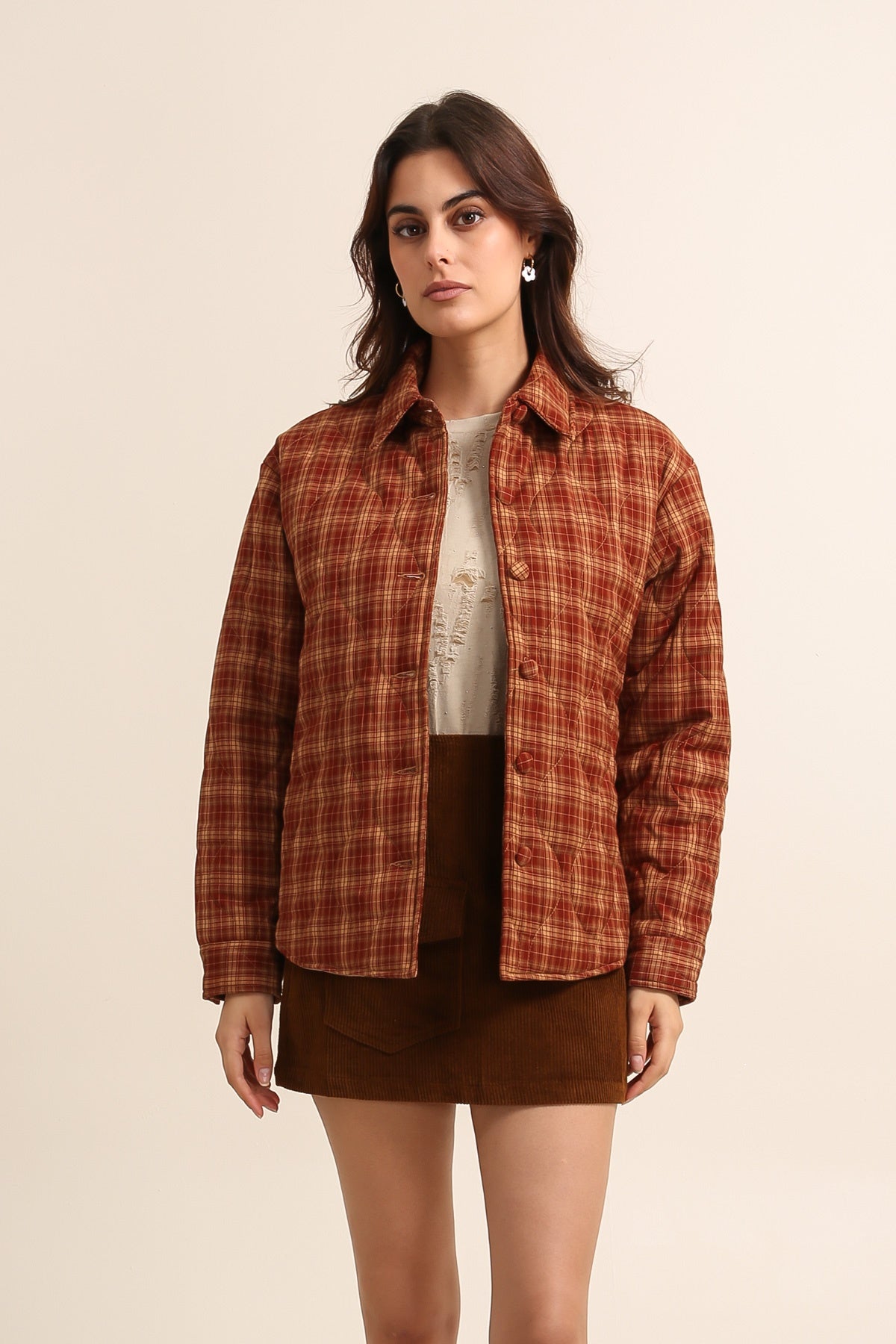 5573 Veste à carreaux