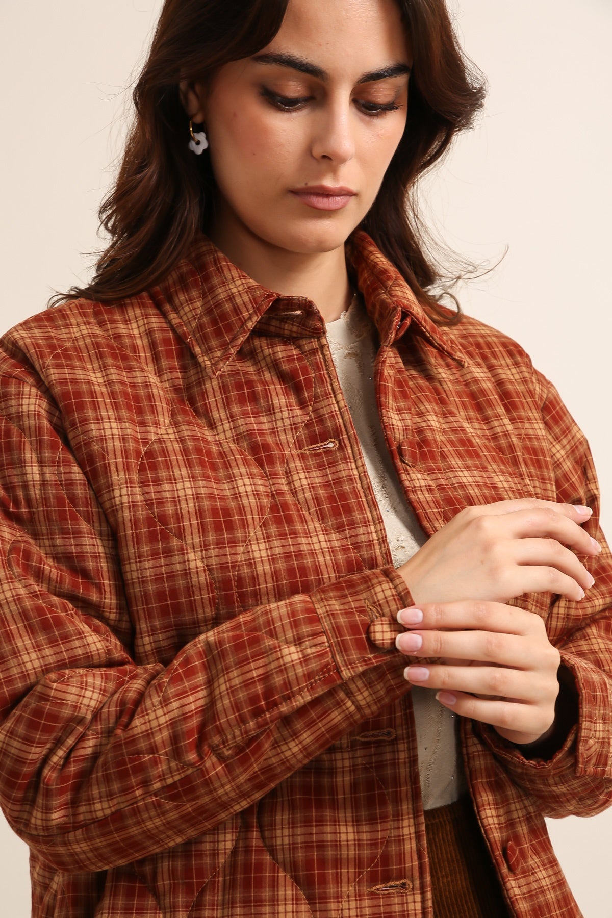 5573 Veste à carreaux