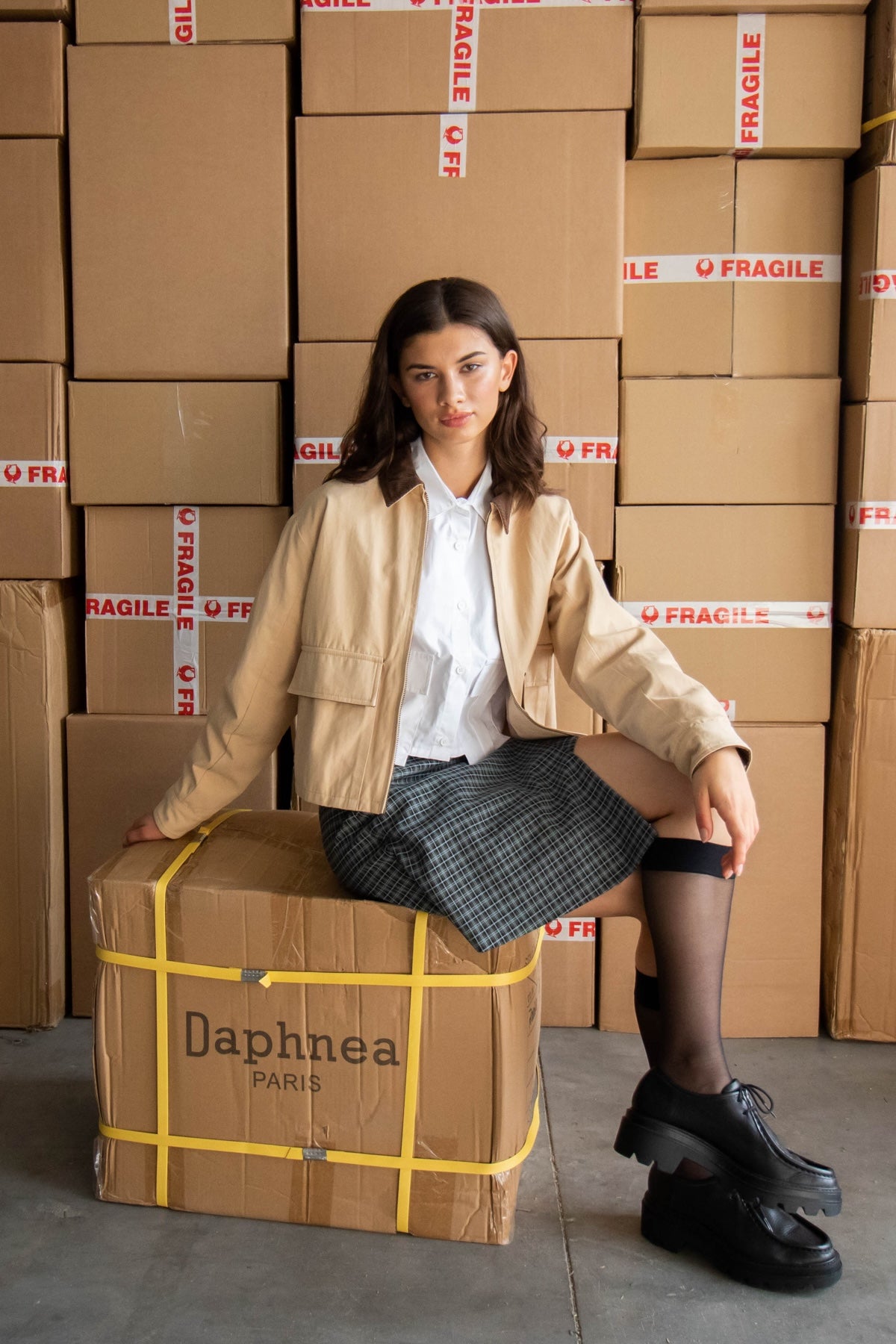 5583 Jupe à carreaux