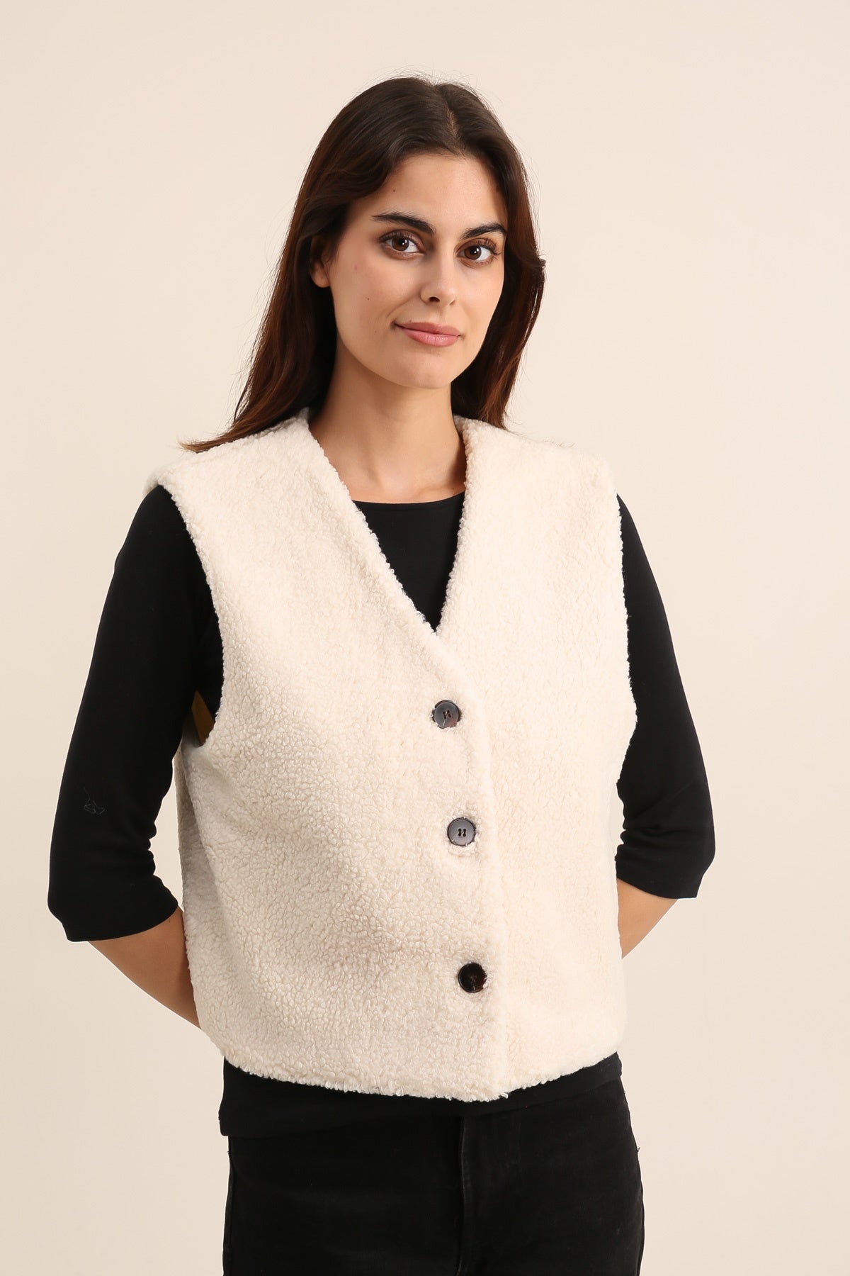 5603 Veste à bouclettes