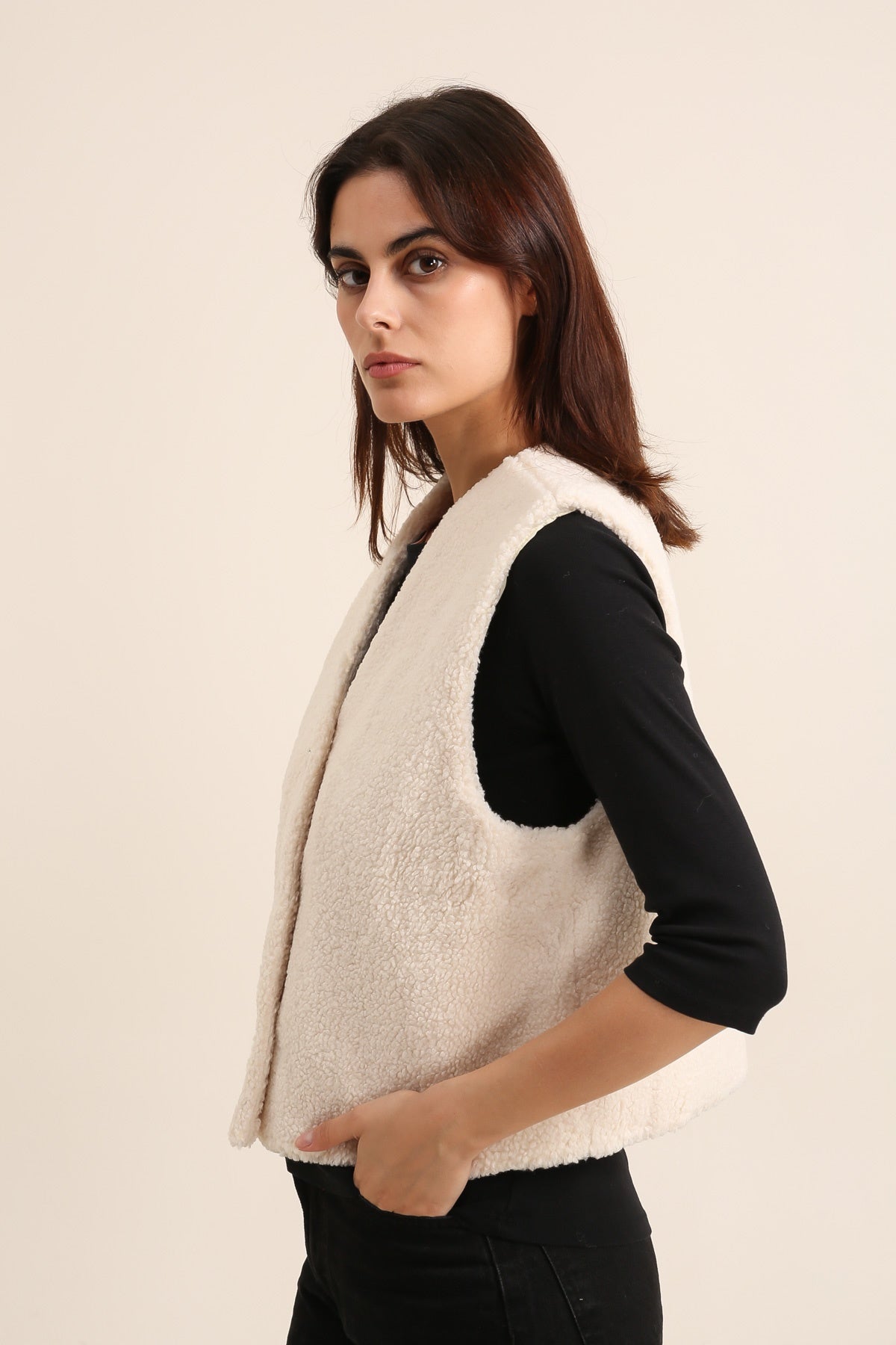 5603 Veste à bouclettes