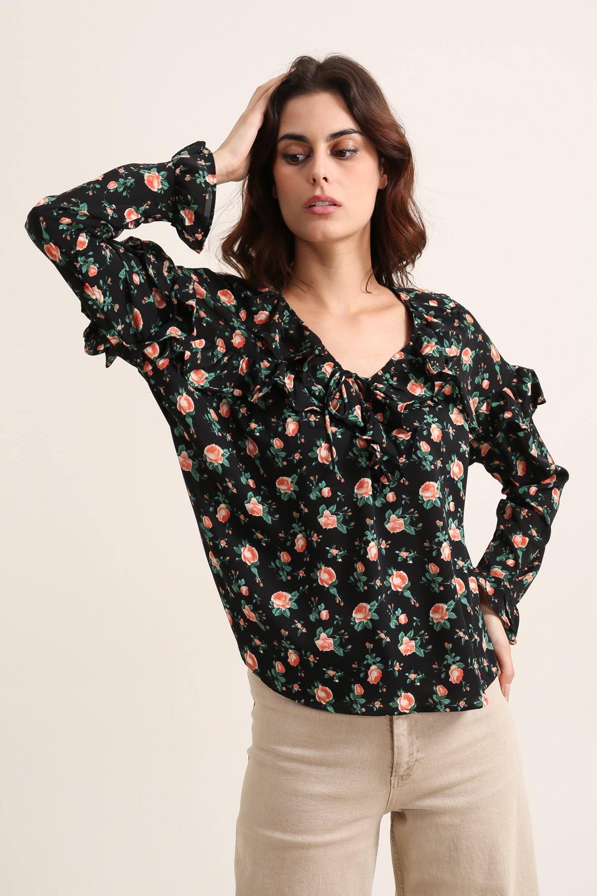 5620 Blouse fleurie