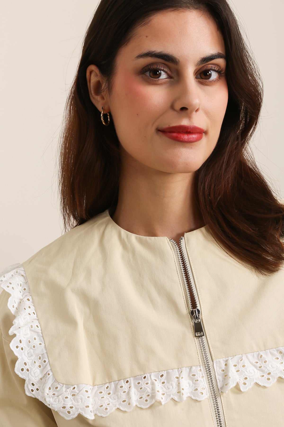 5669 Veste à grand col