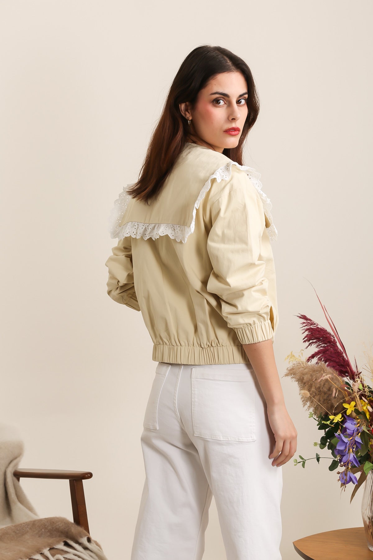 5669 Veste à grand col