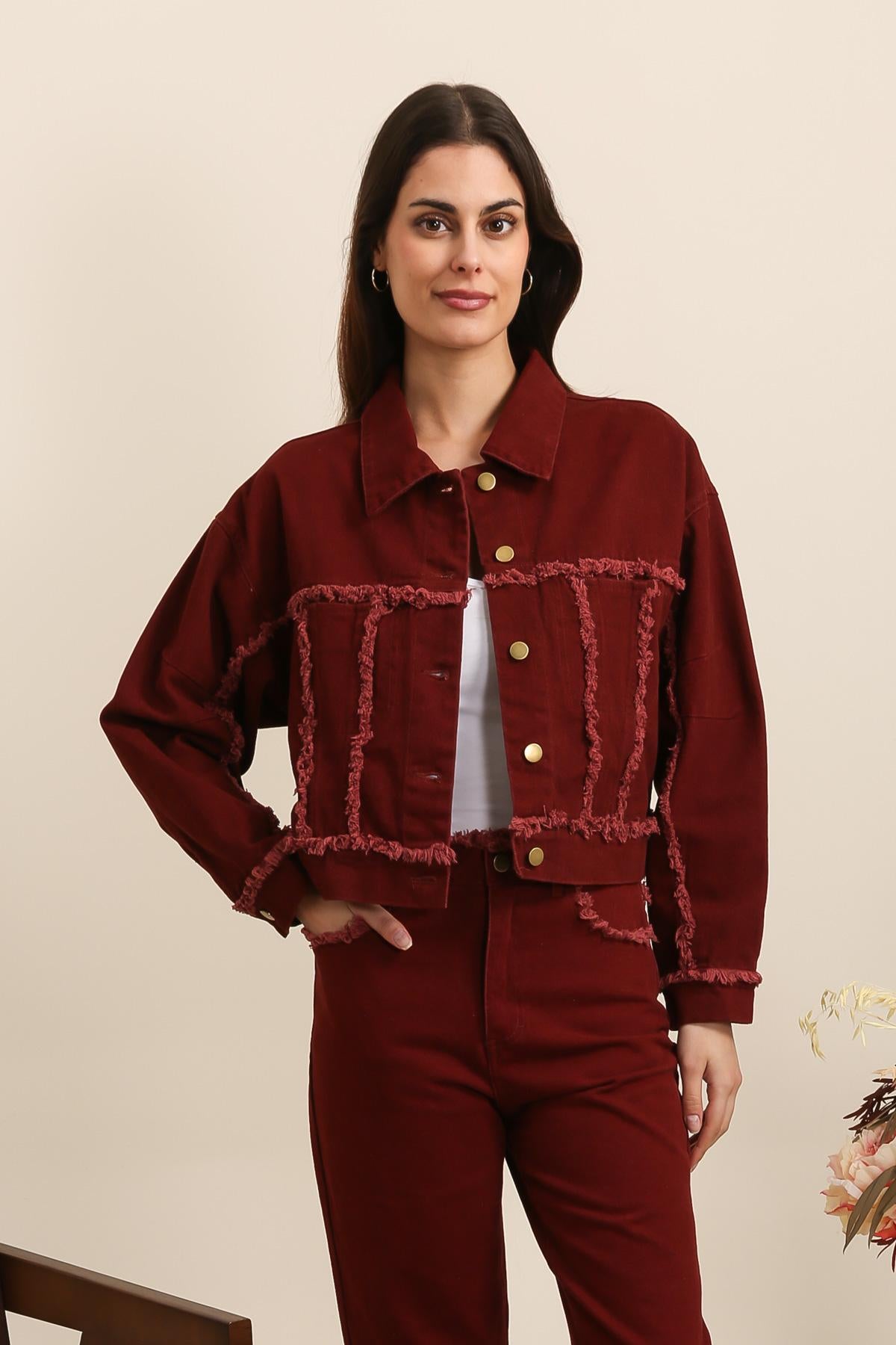 5699 Veste à franges