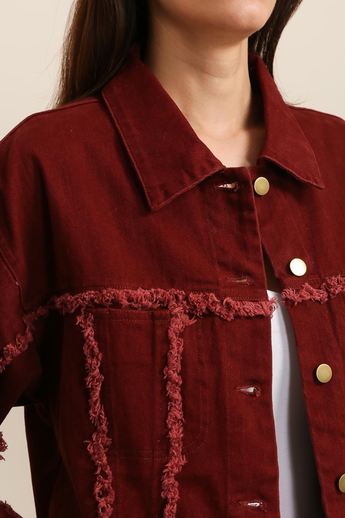 5699 Veste à franges