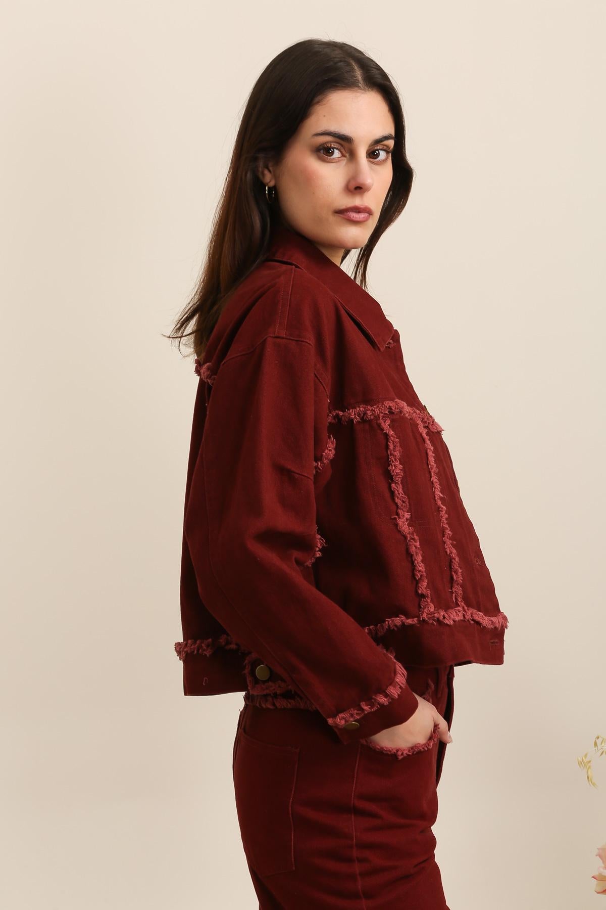 5699 Veste à franges