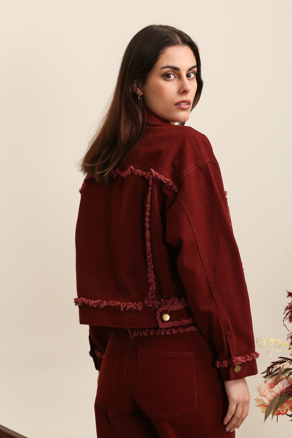 5699 Veste à franges