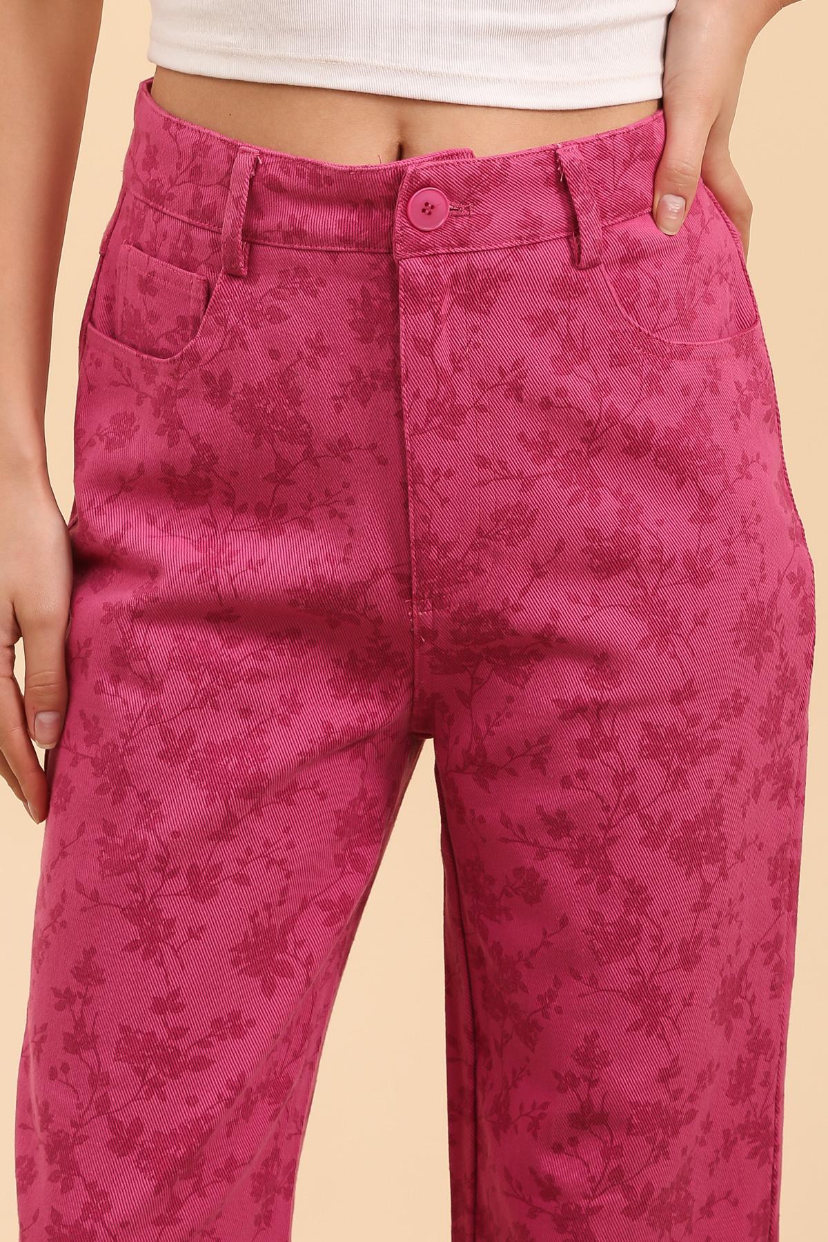 5727 Pantalon fleuri