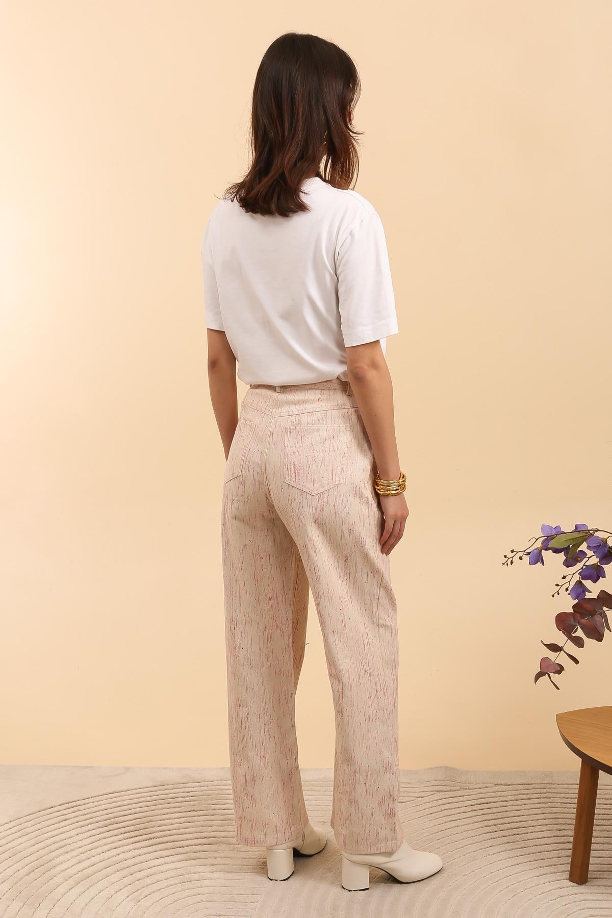 5777 Pantalon effet peinture