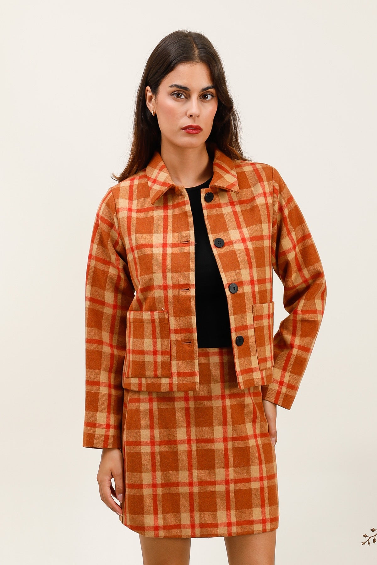 5786 Veste à carreaux