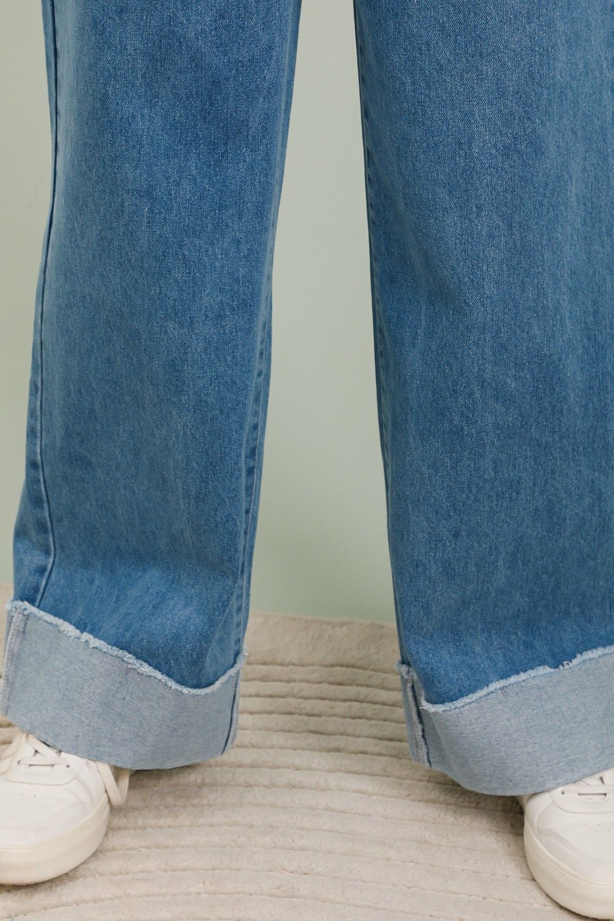 5802 Jeans bas revers