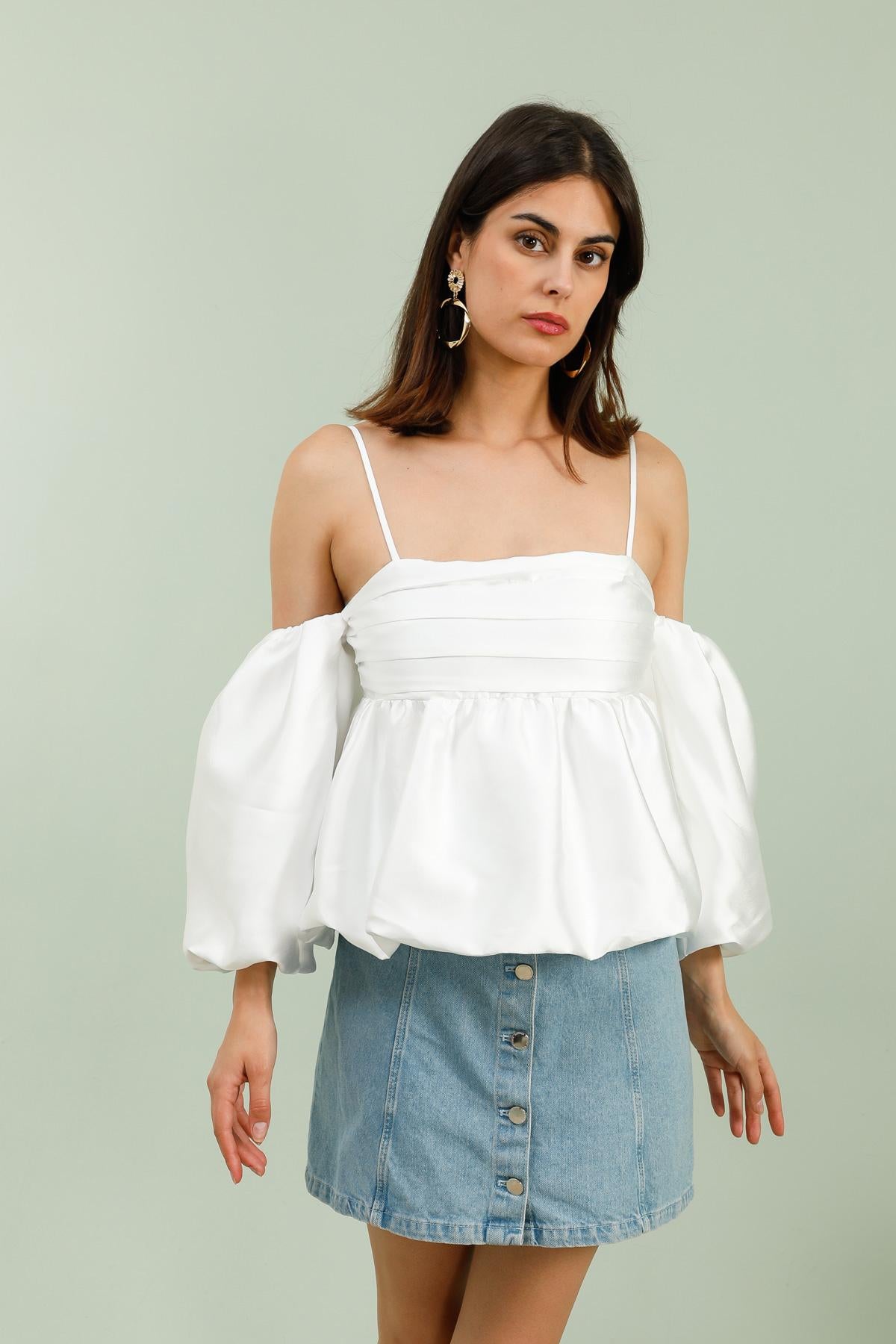 5831 Débardeur manches ballon