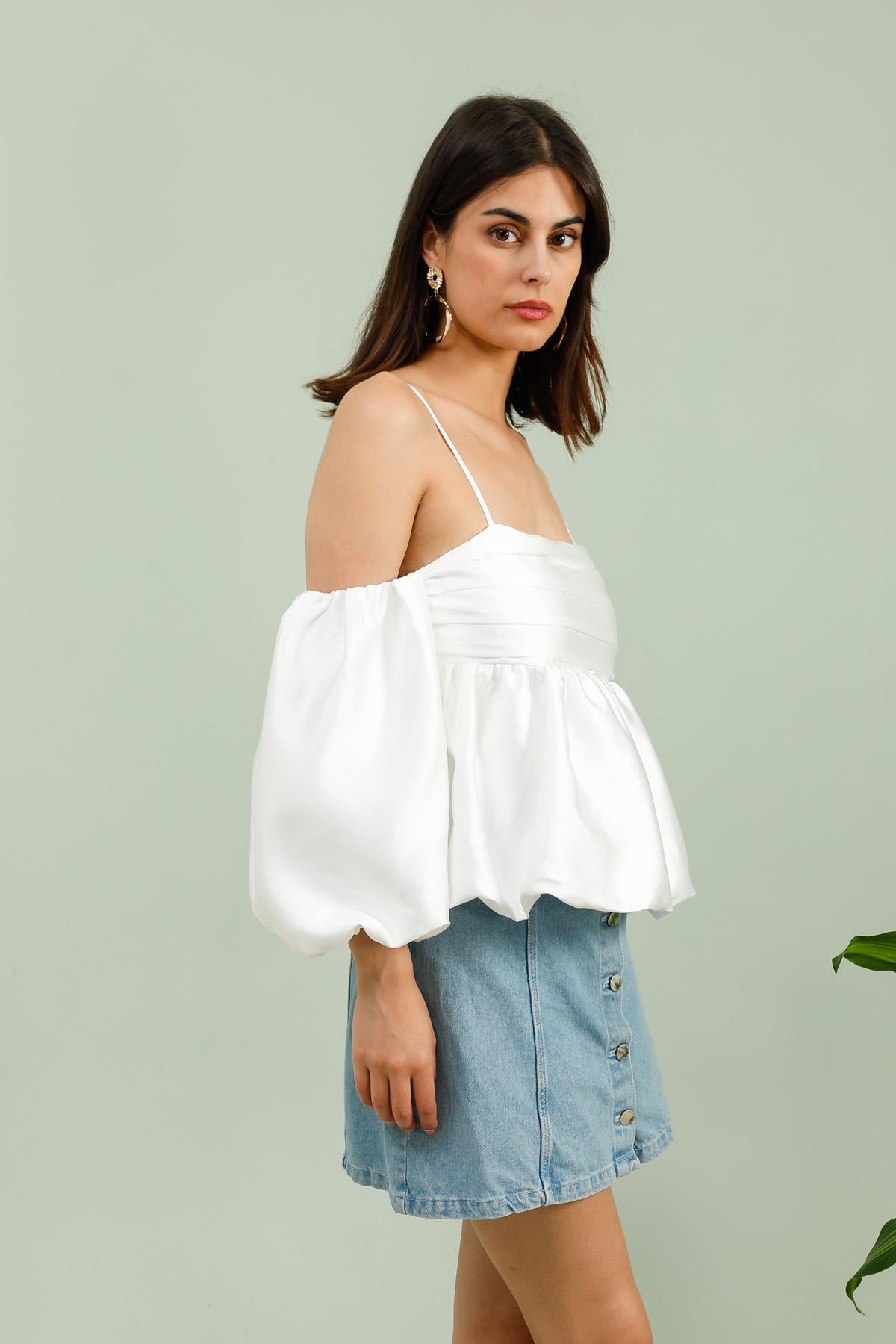 5831 Débardeur manches ballon