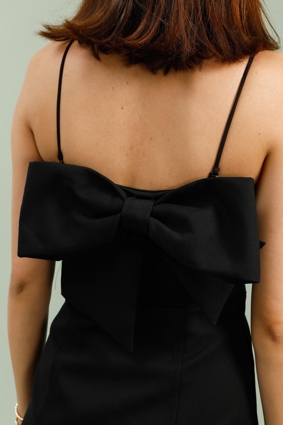 5832 Dress with large bow