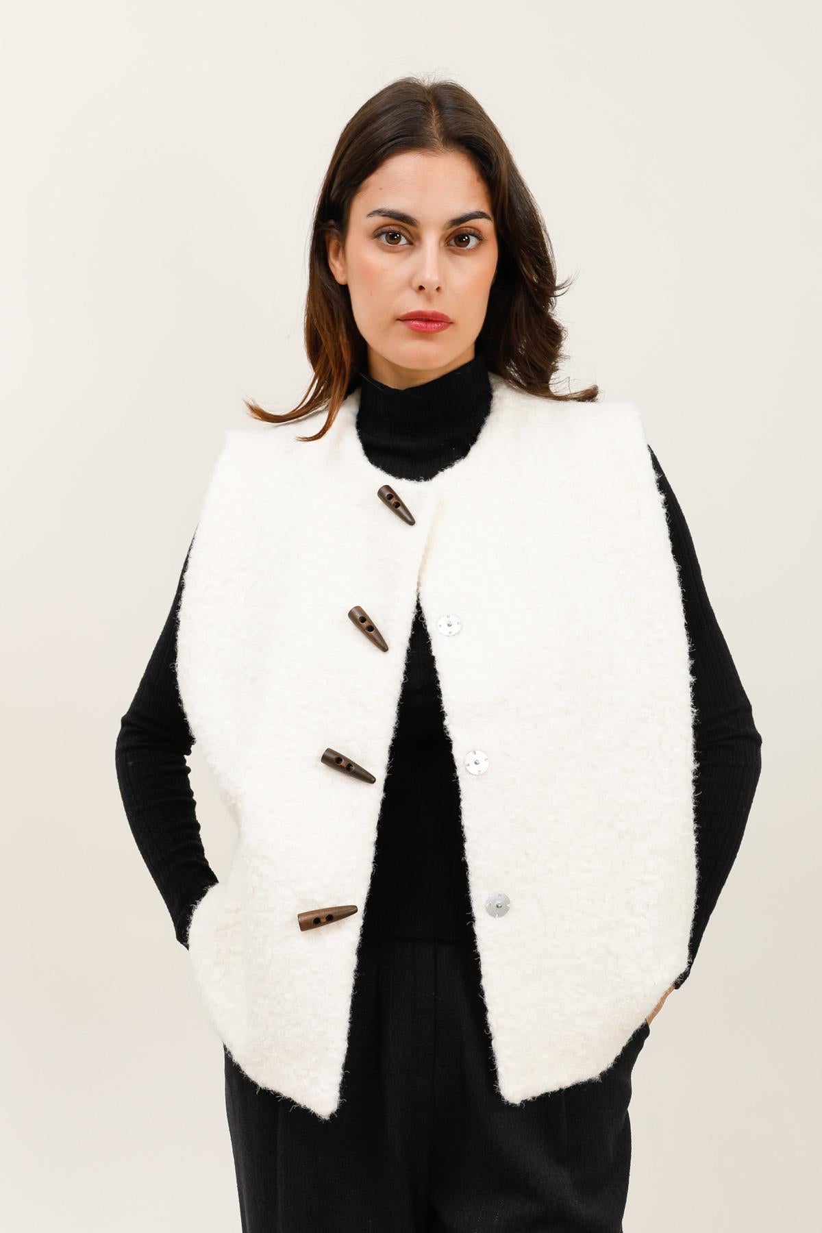 5856 Gilet à bouclettes