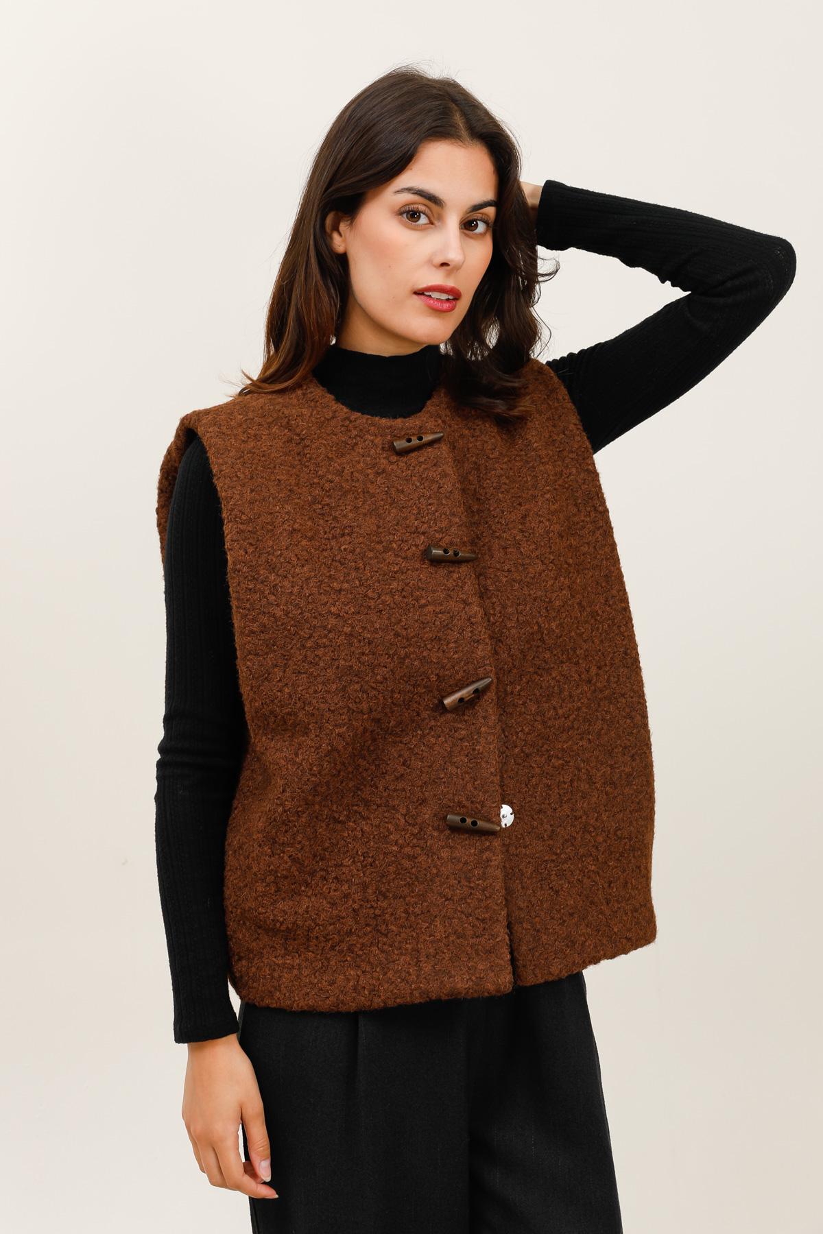 5856 Gilet à bouclettes