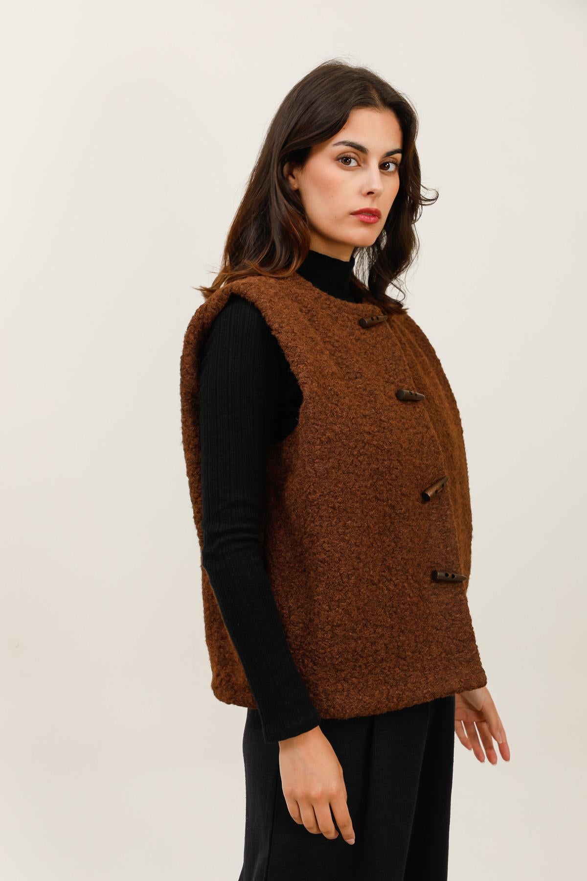 5856 Gilet à bouclettes
