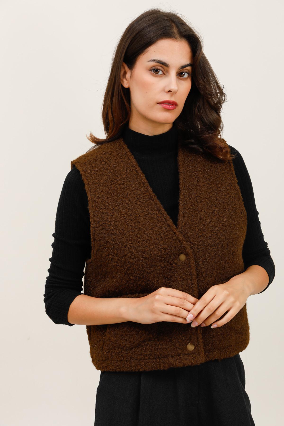 5857 Gilet à bouclettes
