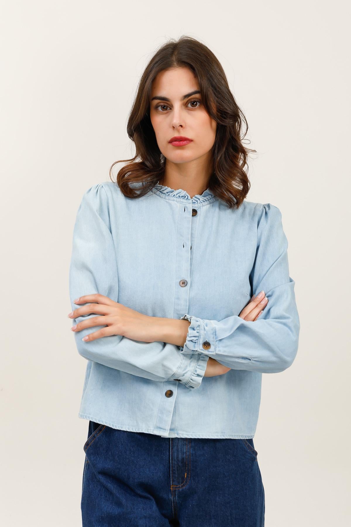 5859 Blouse denim