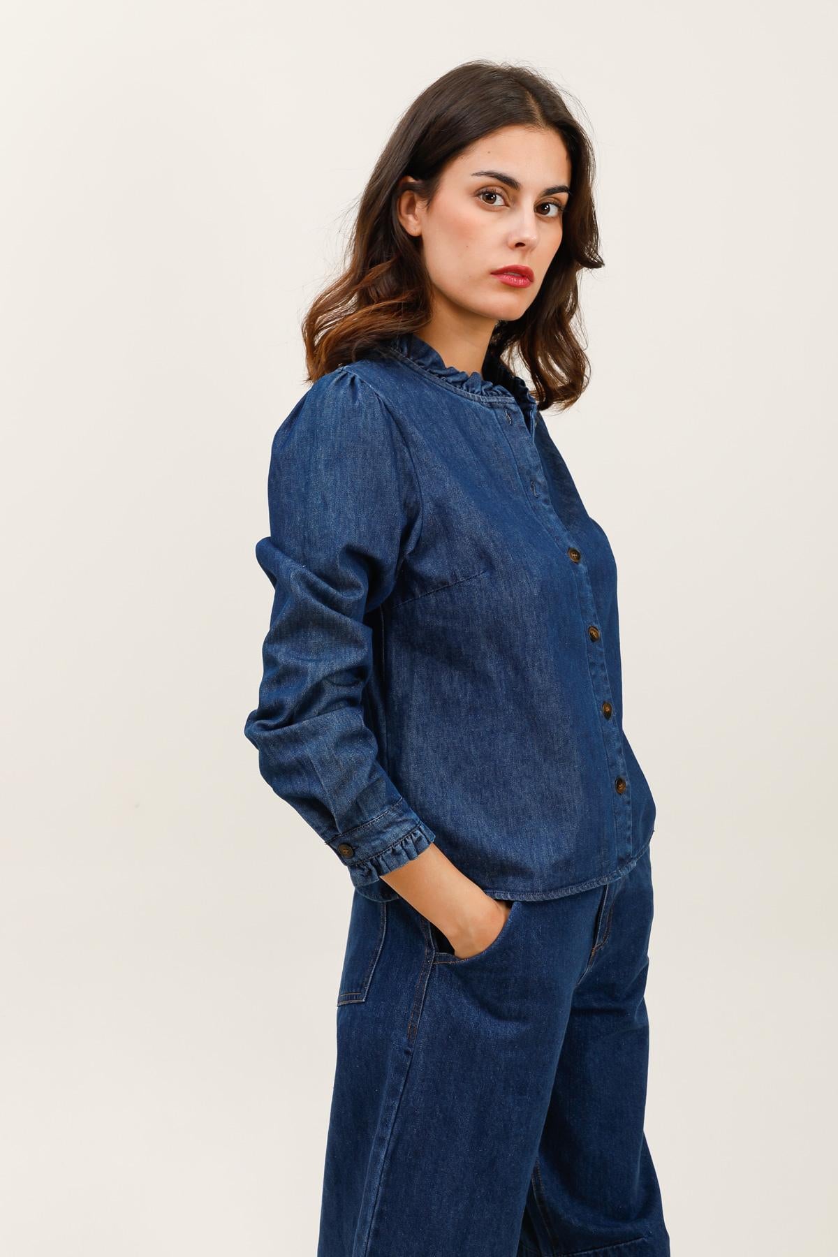 5859 Blouse denim