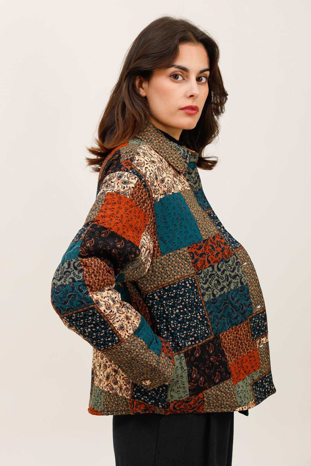 5863 Veste patchwork