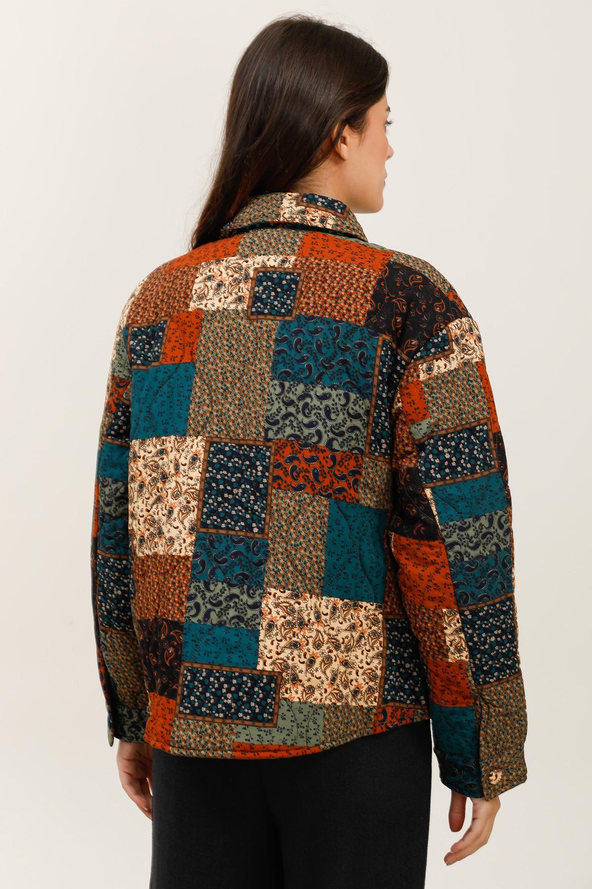 5863 Veste patchwork