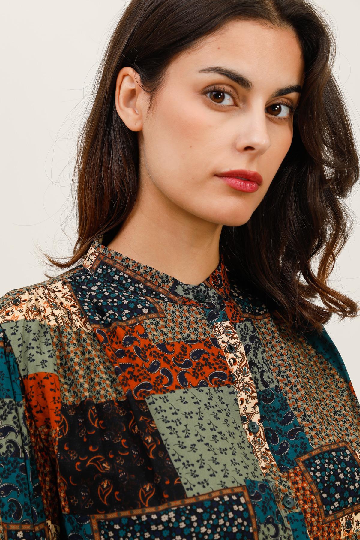 5865 Blouse patchwork