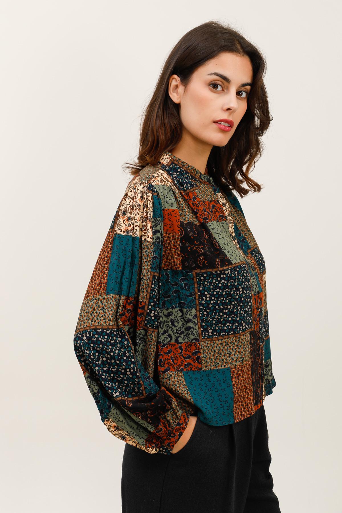 5865 Blouse patchwork