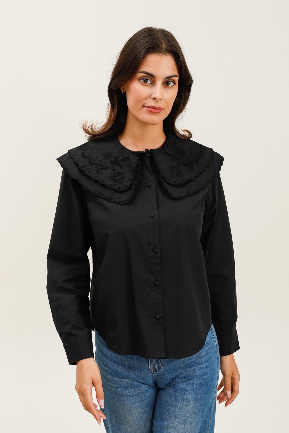 5876 Chemise double col