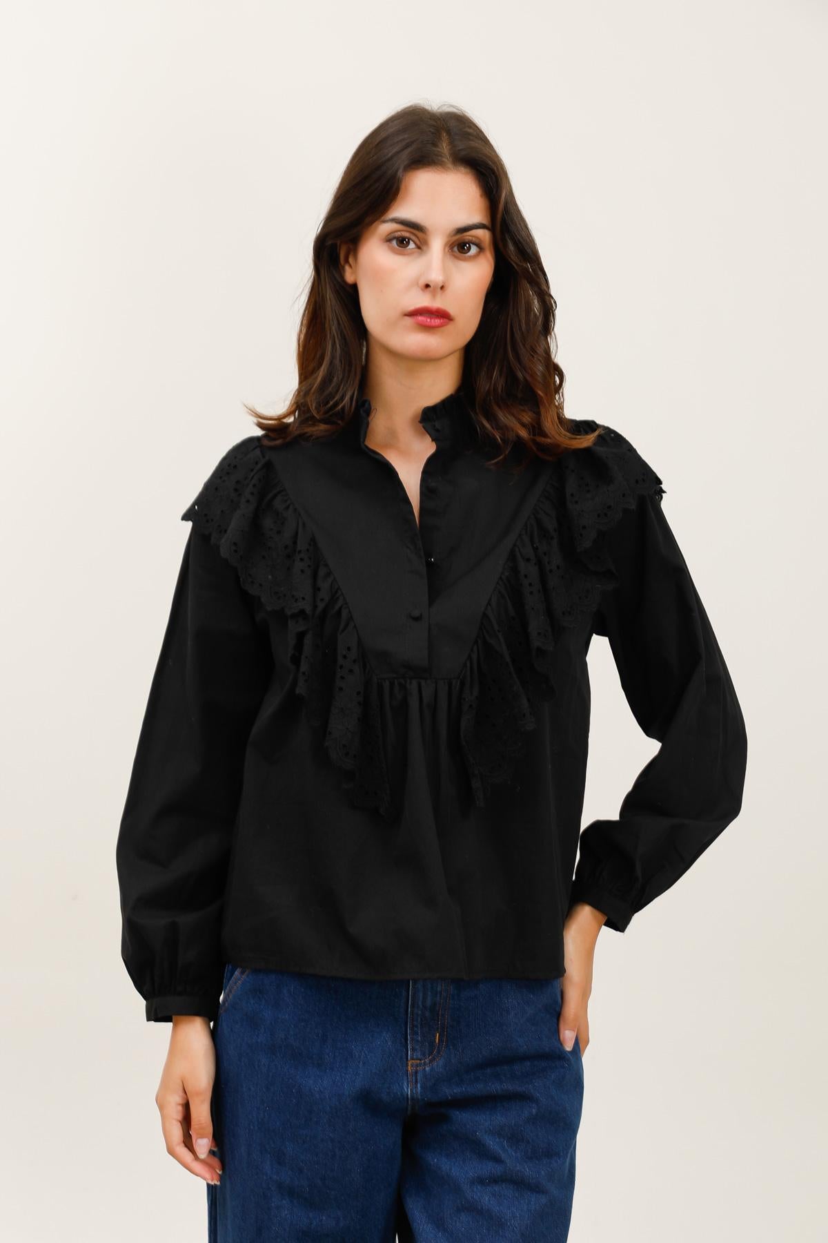5877 Ruffled Blouse