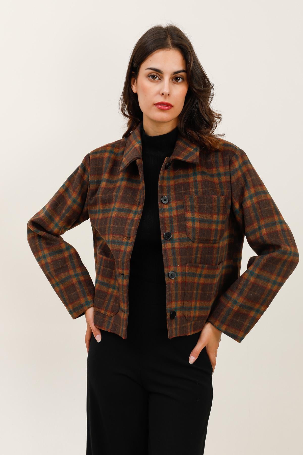 5885 Veste à carreaux