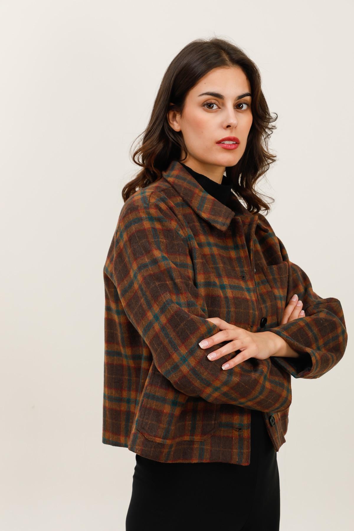 5885 Veste à carreaux