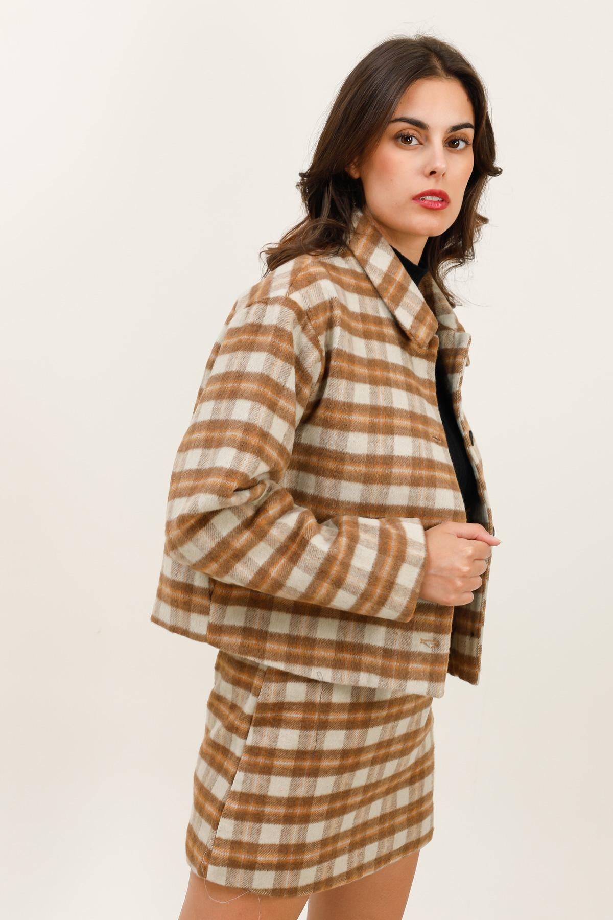 5887 Blouson à carreaux