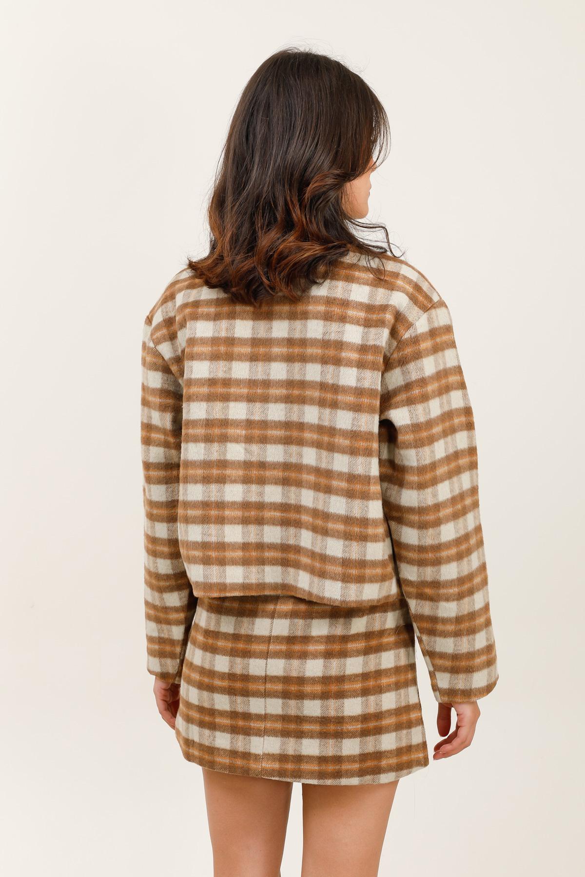 5887 Blouson à carreaux