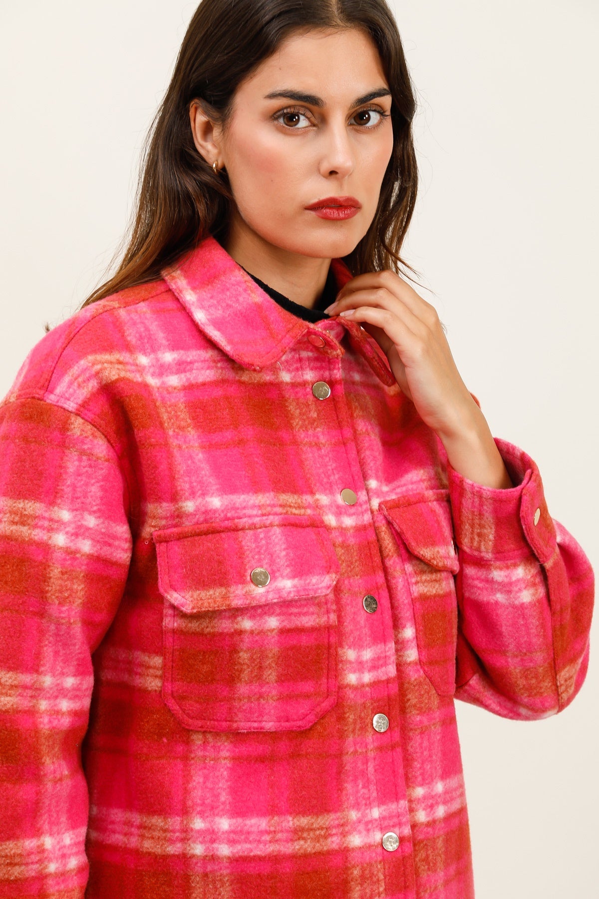 5926 Veste à carreaux