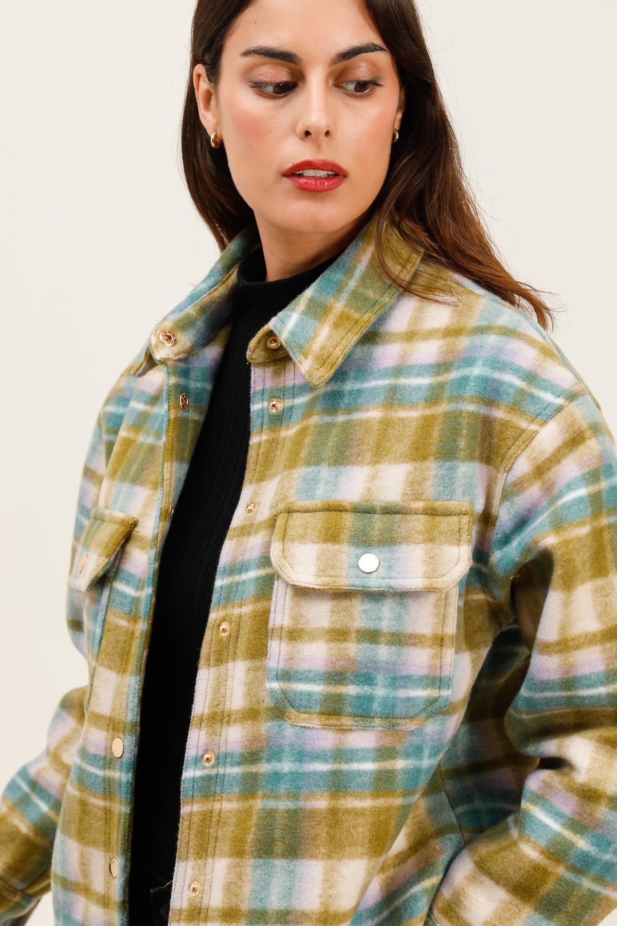 5926 Veste à carreaux