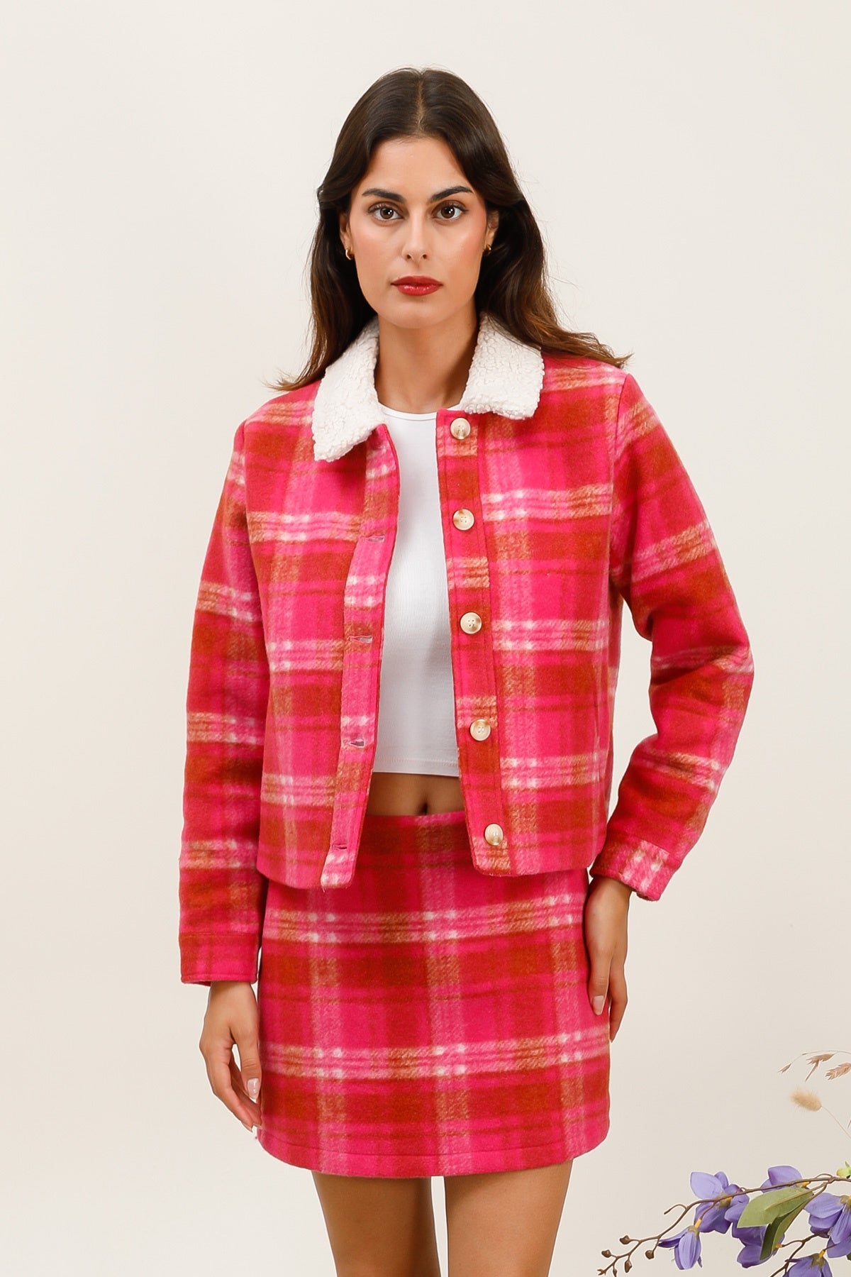 5927 Veste à carreaux