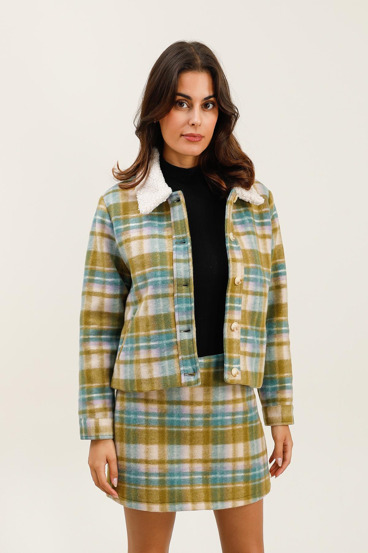 5927 Veste à carreaux