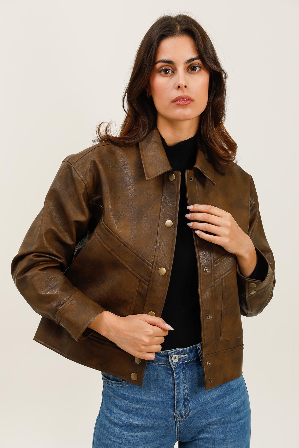 5935 Veste similicuir