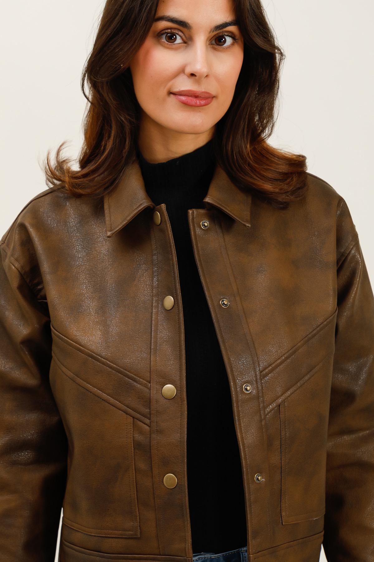 5935 Veste similicuir