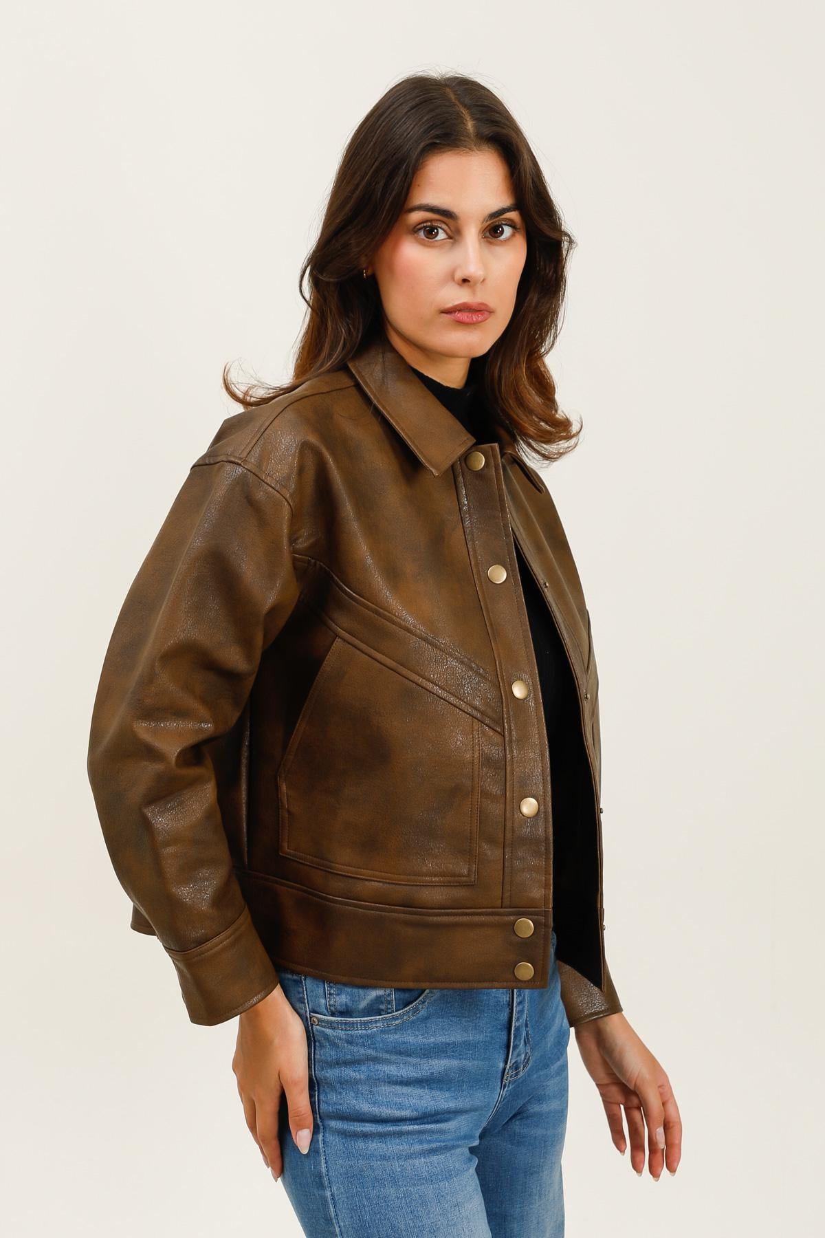 5935 Veste similicuir