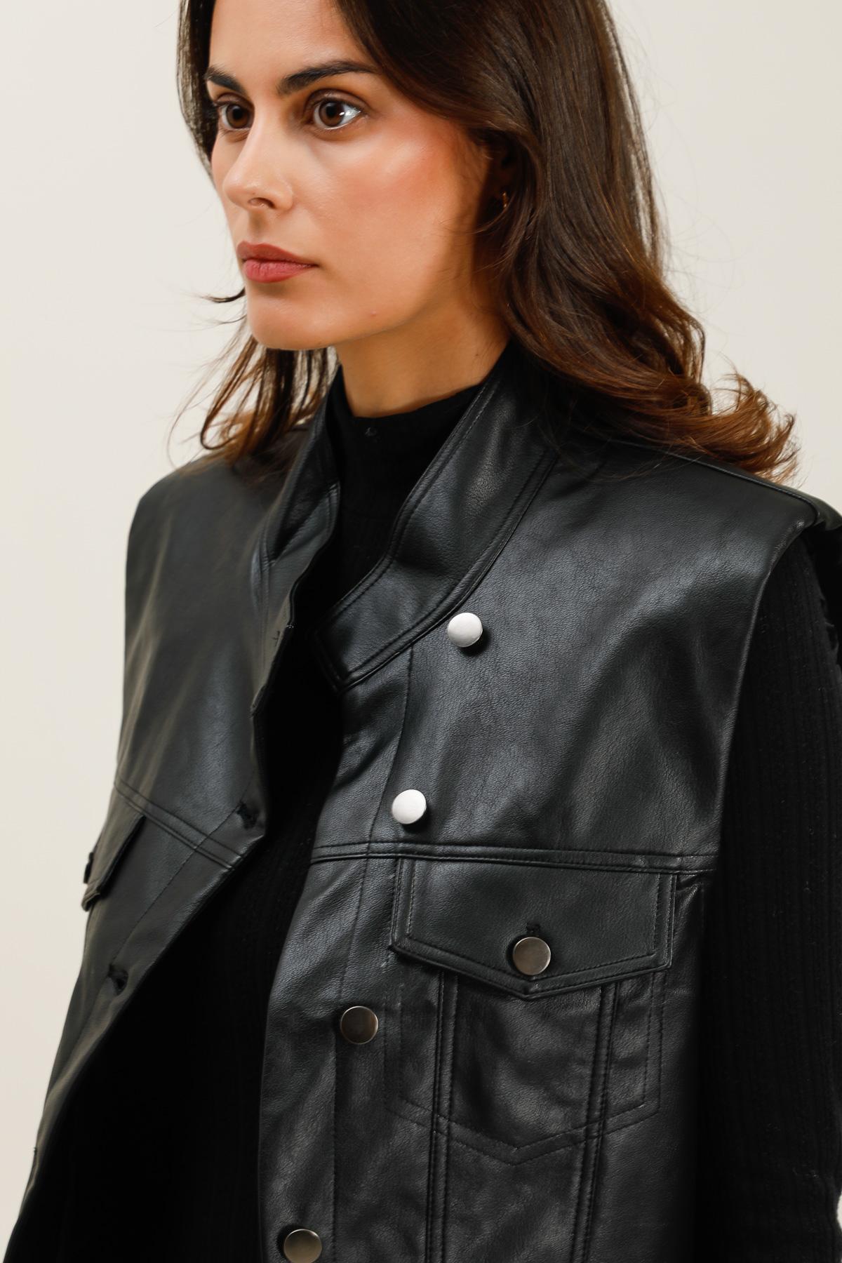 5938 Veste similicuir