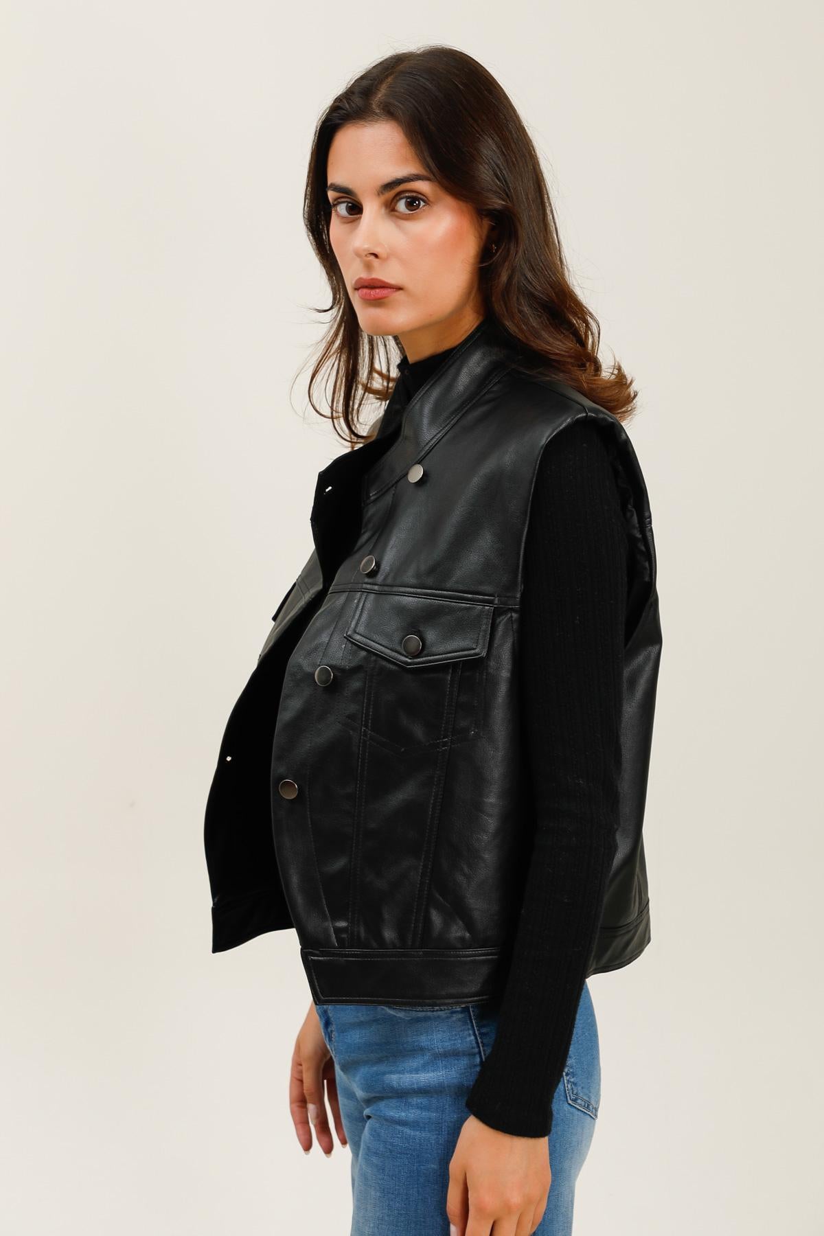 5938 Veste similicuir