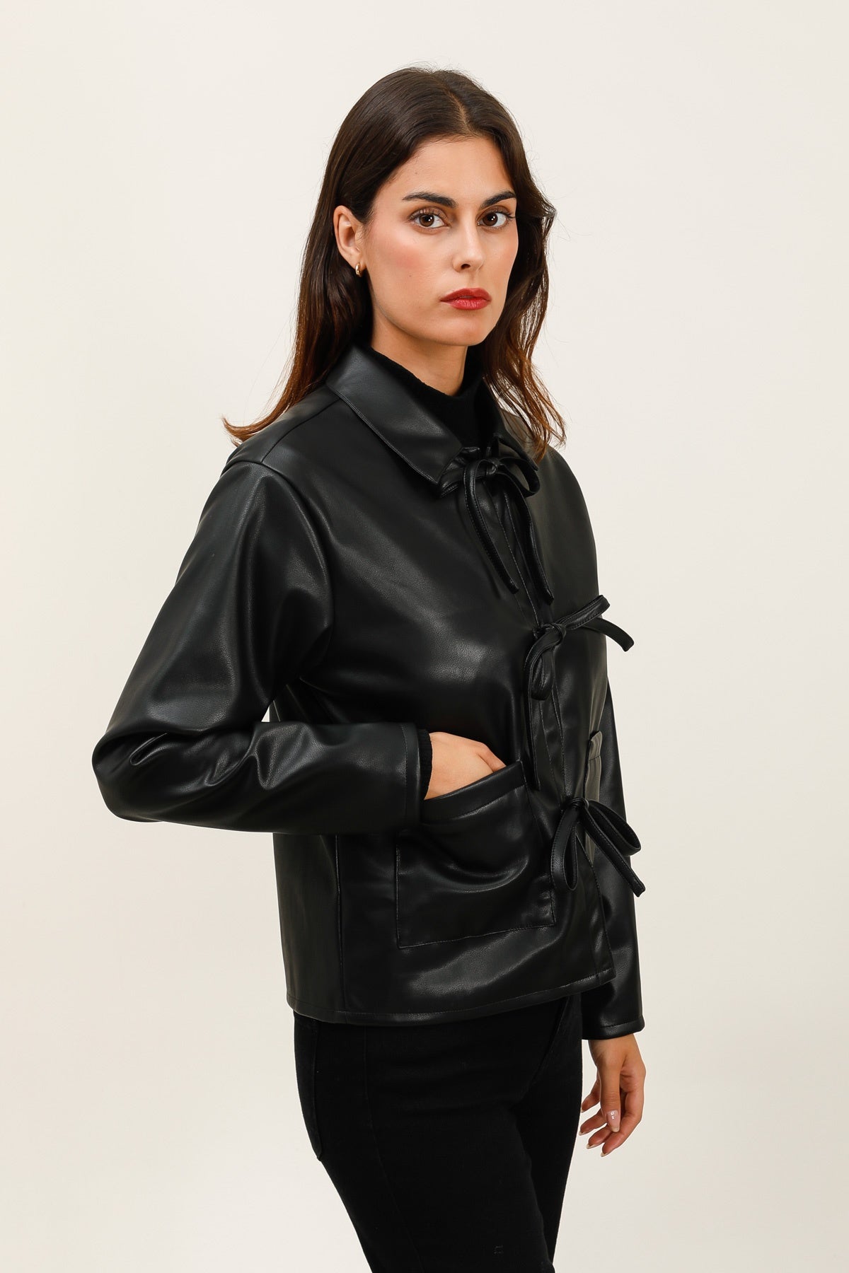 5951 Veste similicuir