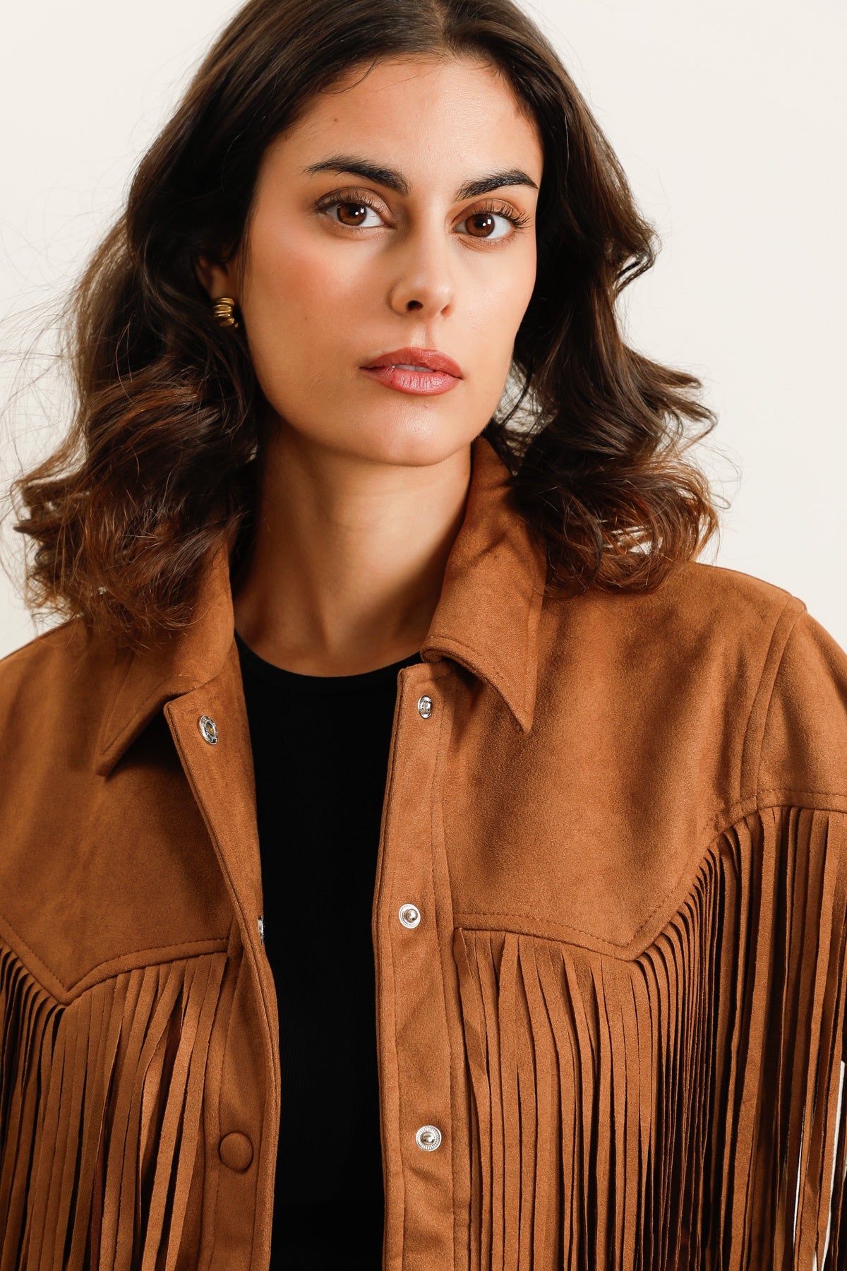 5956 Veste à franges