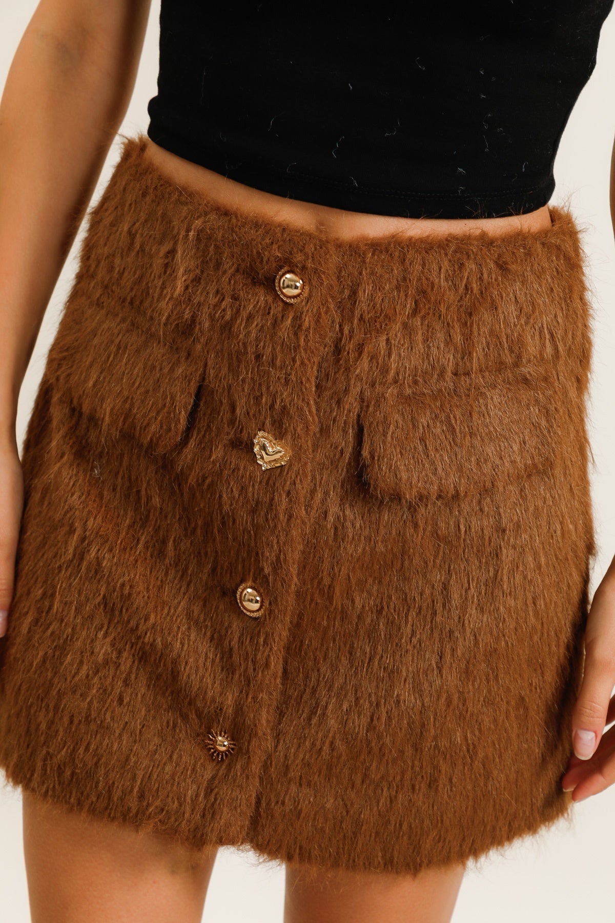5958 Jupe à fourrure